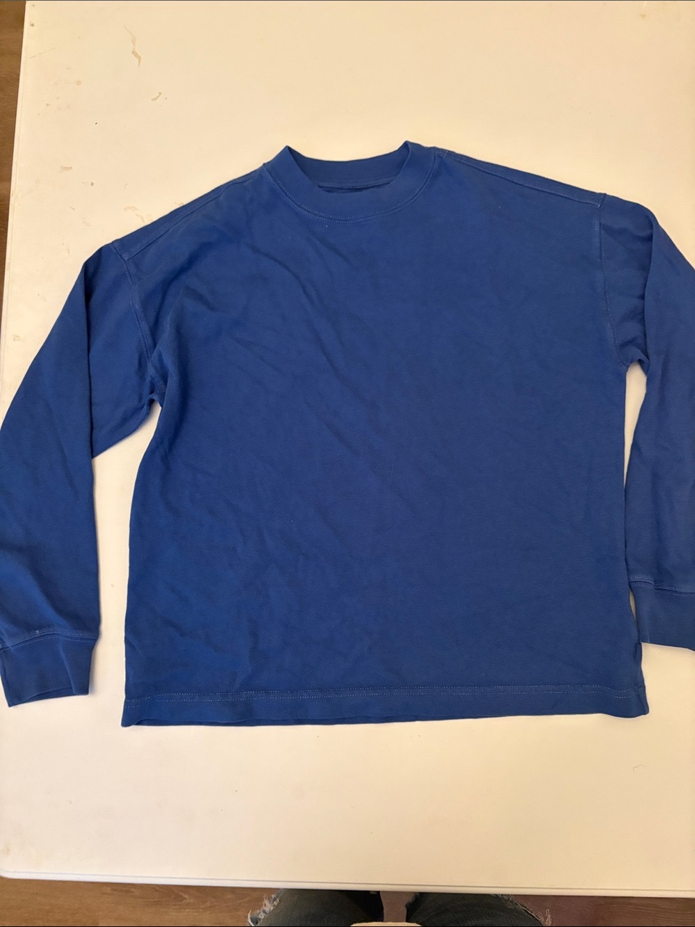 GAP Solid Royal Blue Long-Sleeve Tee for Kids